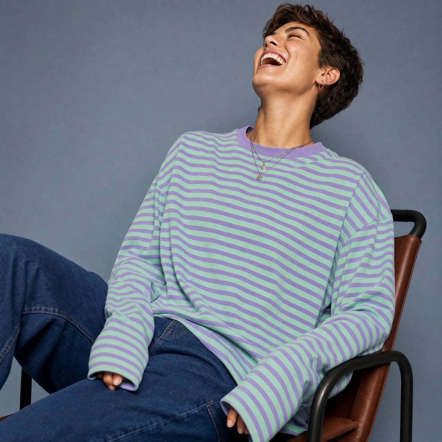 T-SHIRT MANCHES LONGUES OVERSIZE "COMFY DAYS"