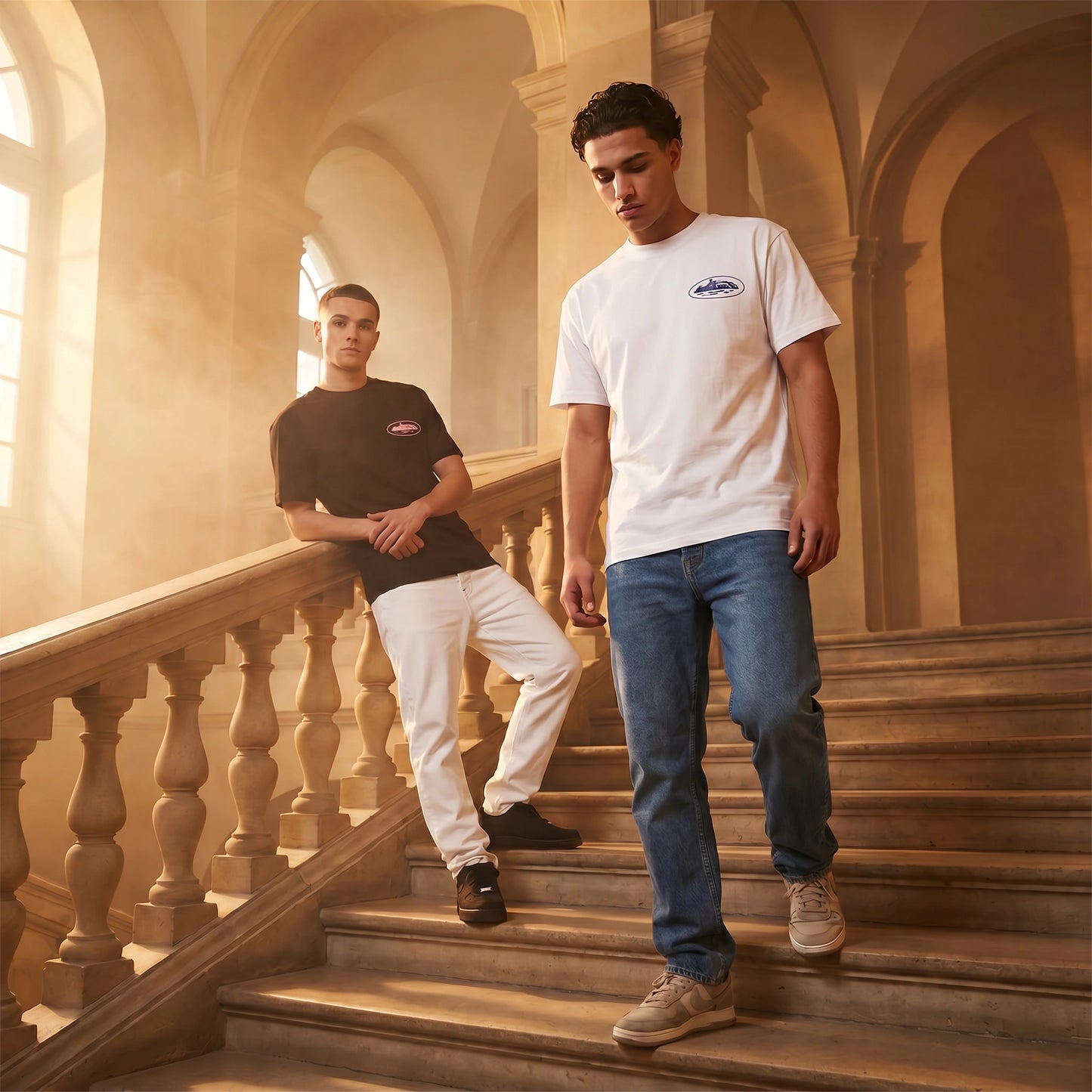 T-SHIRT HOMME COTON "RULES THE WORLD"