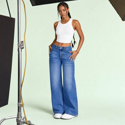 JEAN POUR FEMME COUPE AMPLE "FASHION HEAL"