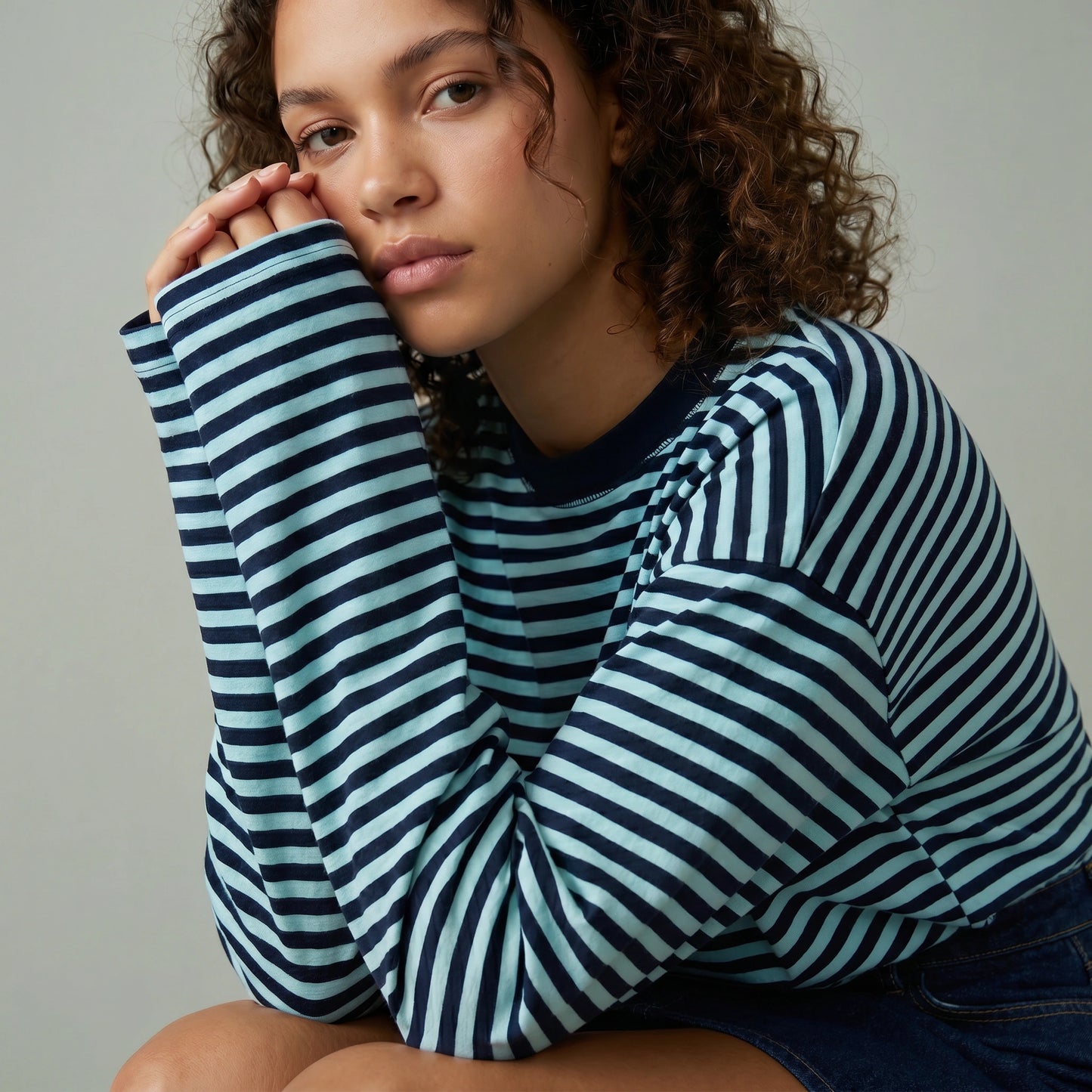 T-SHIRT MANCHES LONGUES OVERSIZE "COMFY DAYS"