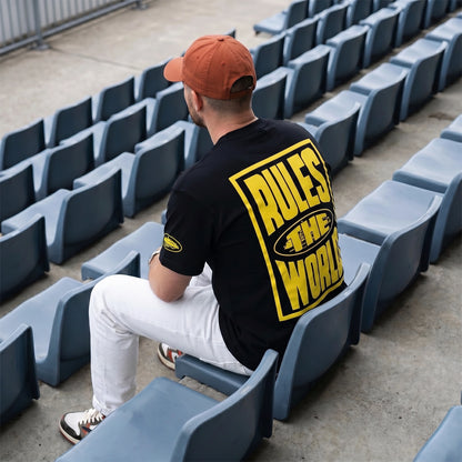 T-SHIRT HOMME COTON "RULES THE WORLD"