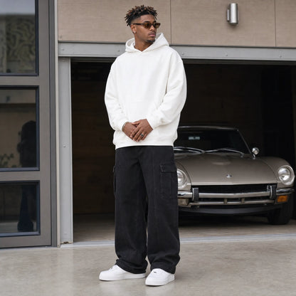 JEAN OVERSIZE CARGO HOMME À COUPE AMPLE