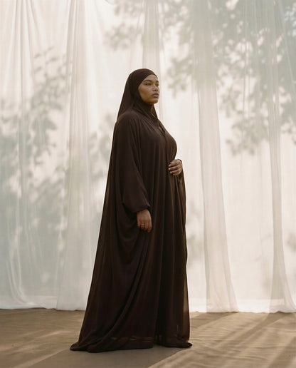 MODEST QUEEN  – ABAYA 2 PIECES AMPLE ET CONFORTABLE | ZYLUMN