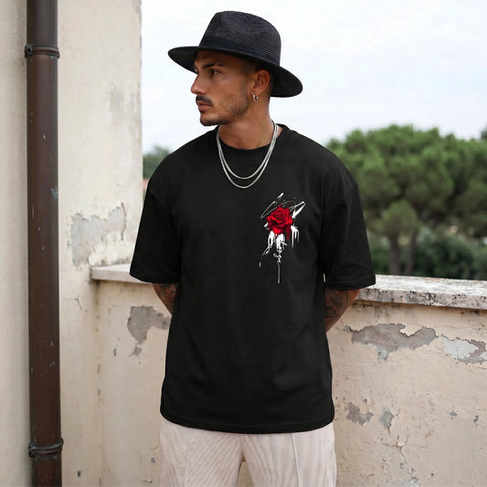T-SHIRT AMPLE EN COTON TOUTE SAISON "GROWING PASSION"