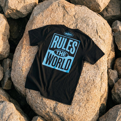 T-SHIRT HOMME COTON "RULES THE WORLD"
