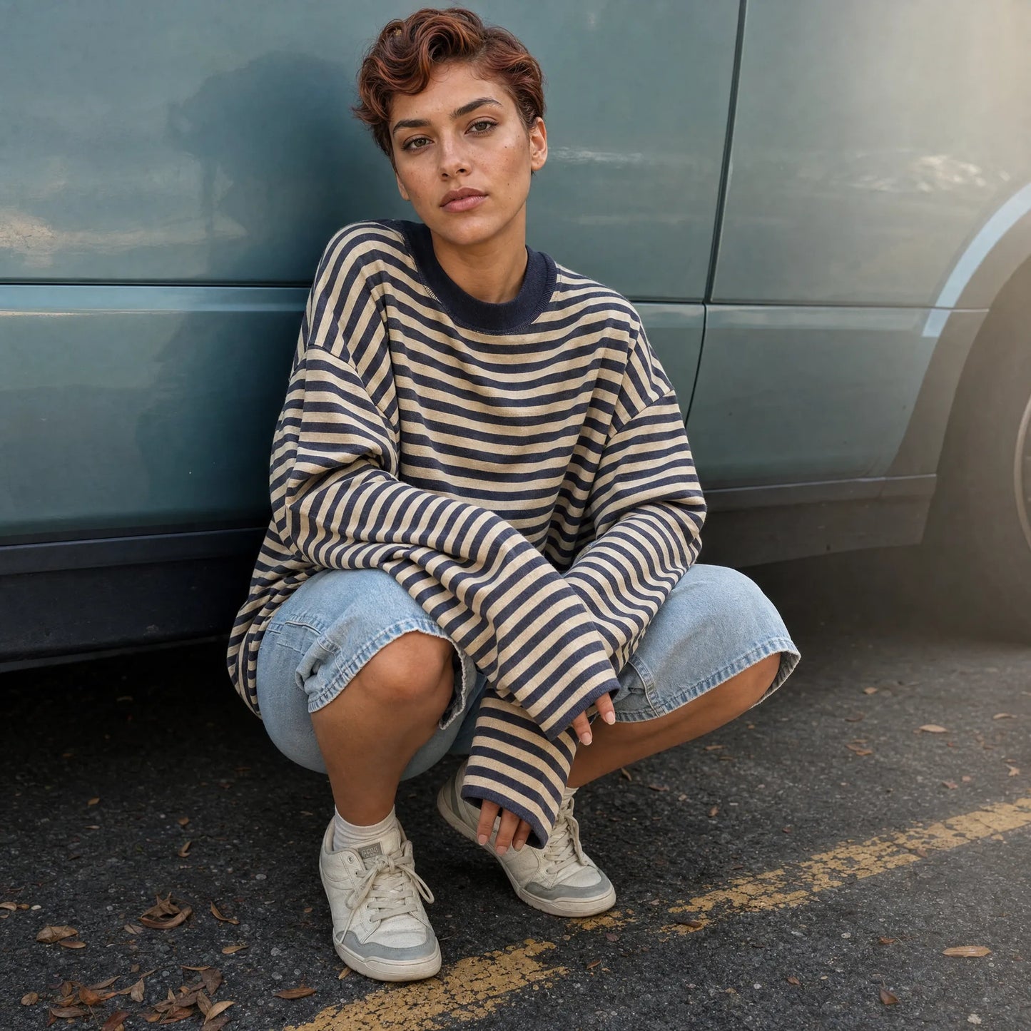 T-SHIRT MANCHES LONGUES OVERSIZE "COMFY DAYS"