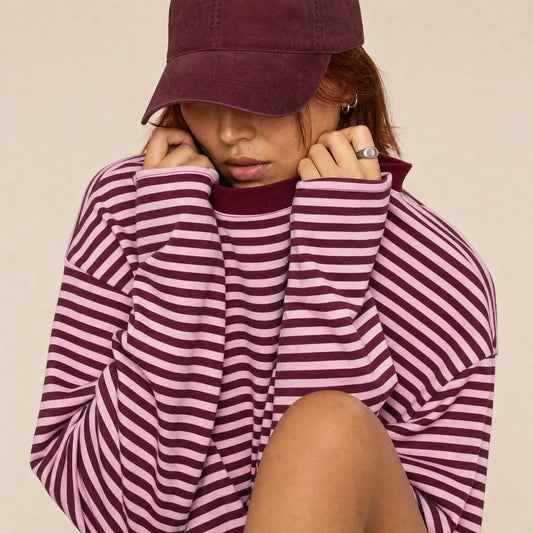 T-SHIRT MANCHES LONGUES OVERSIZE "COMFY DAYS"