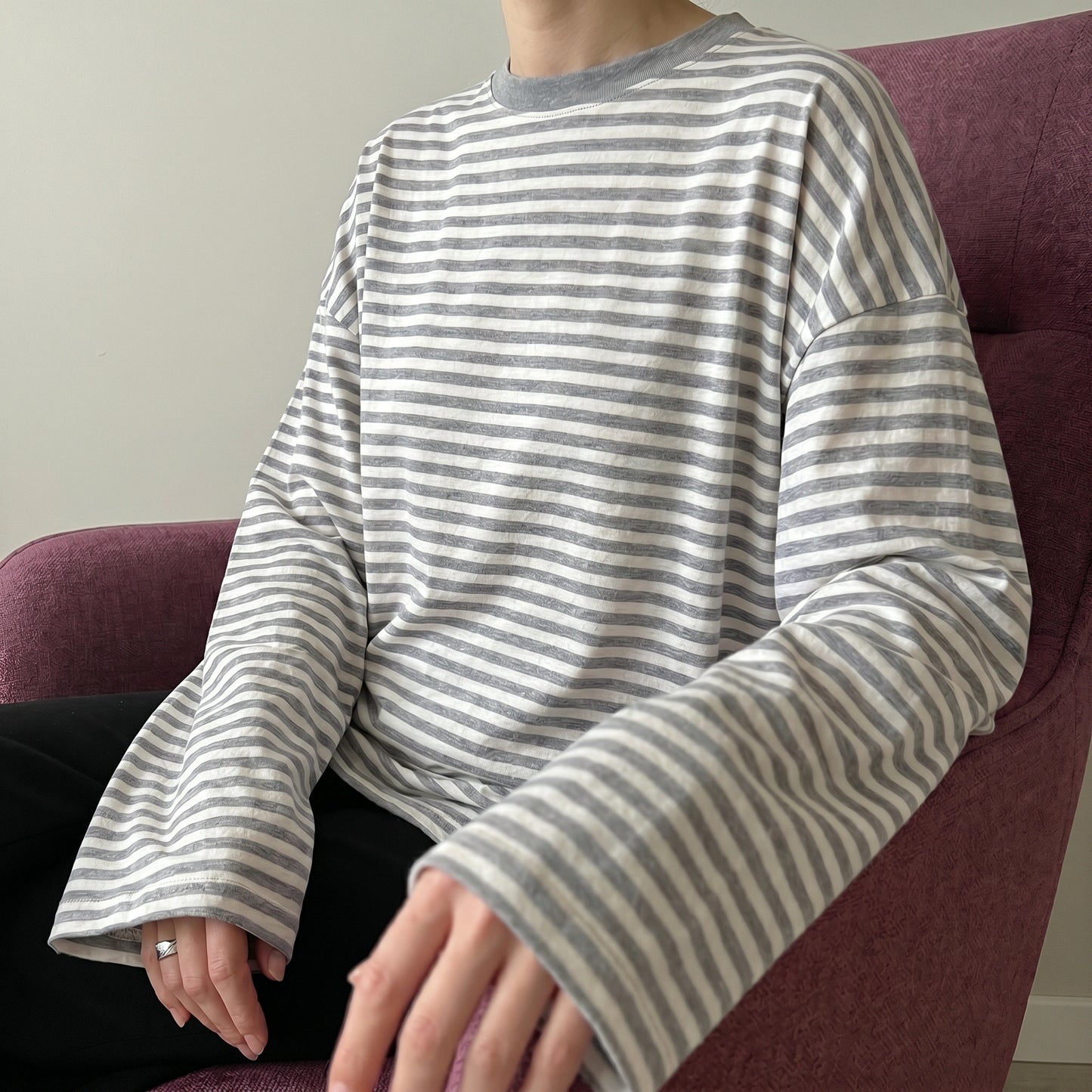 T-SHIRT MANCHES LONGUES OVERSIZE "COMFY DAYS"