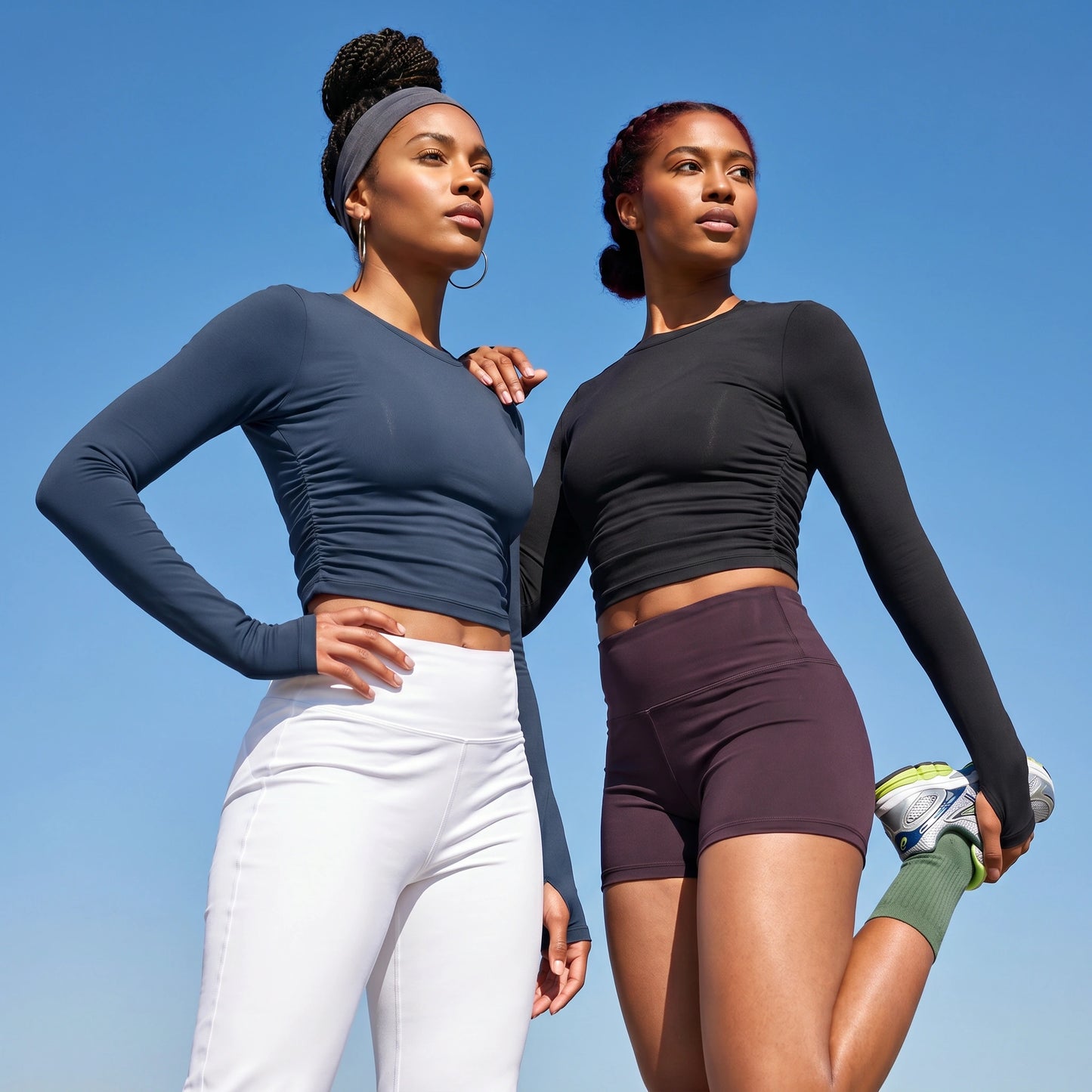 T-SHIRT CROP TOP À MANCHES LONGUES  "FIT ERA"