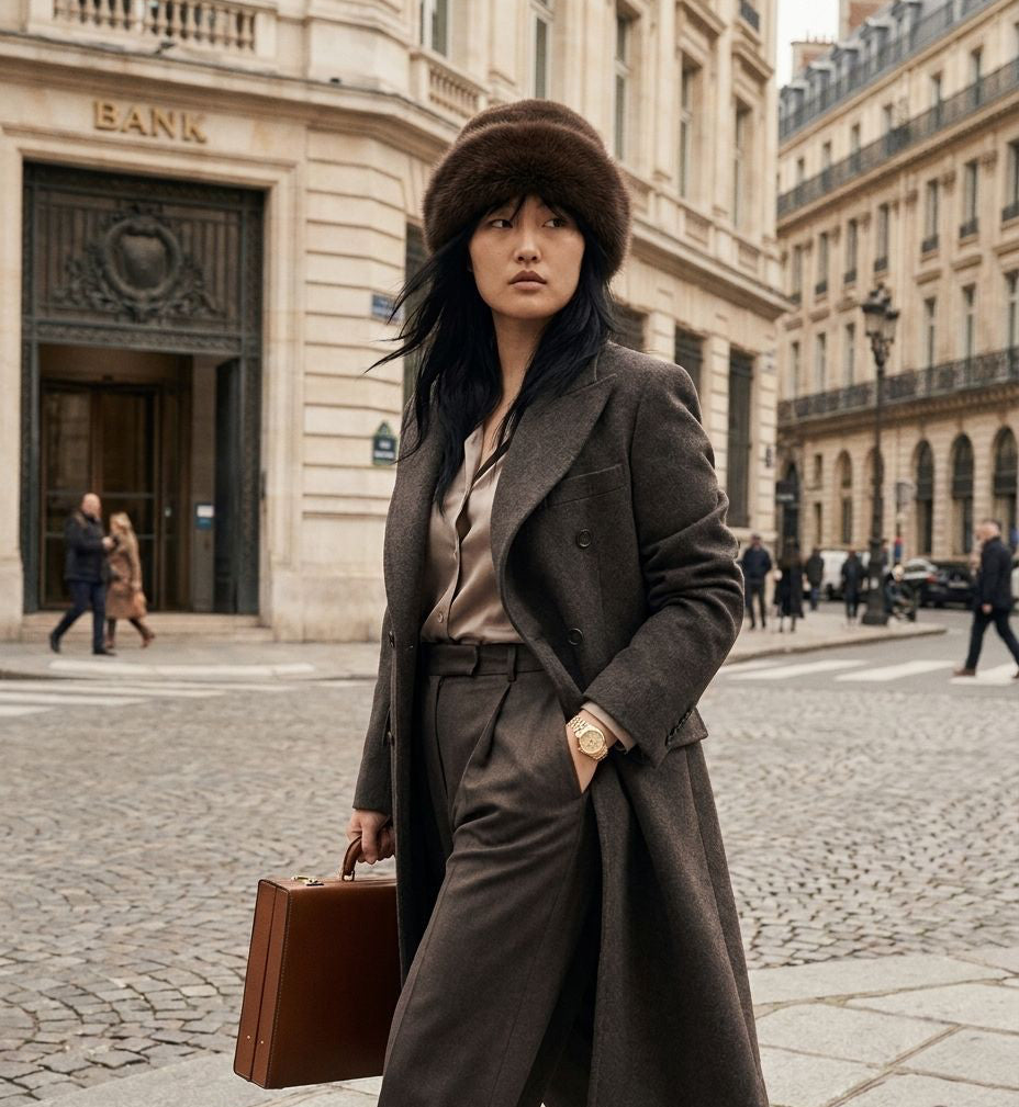 BONNET EN FOURRURE FEMME CONFORTABLE ET DOUX "POLARIS"