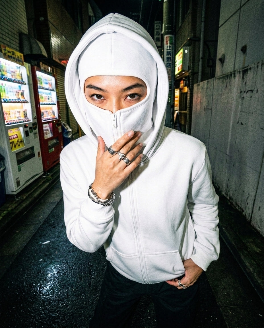 PULL À CAGOULE INTÉGRÉE HOMME ET FEMME "UNDER COVER" | ZYLUMN