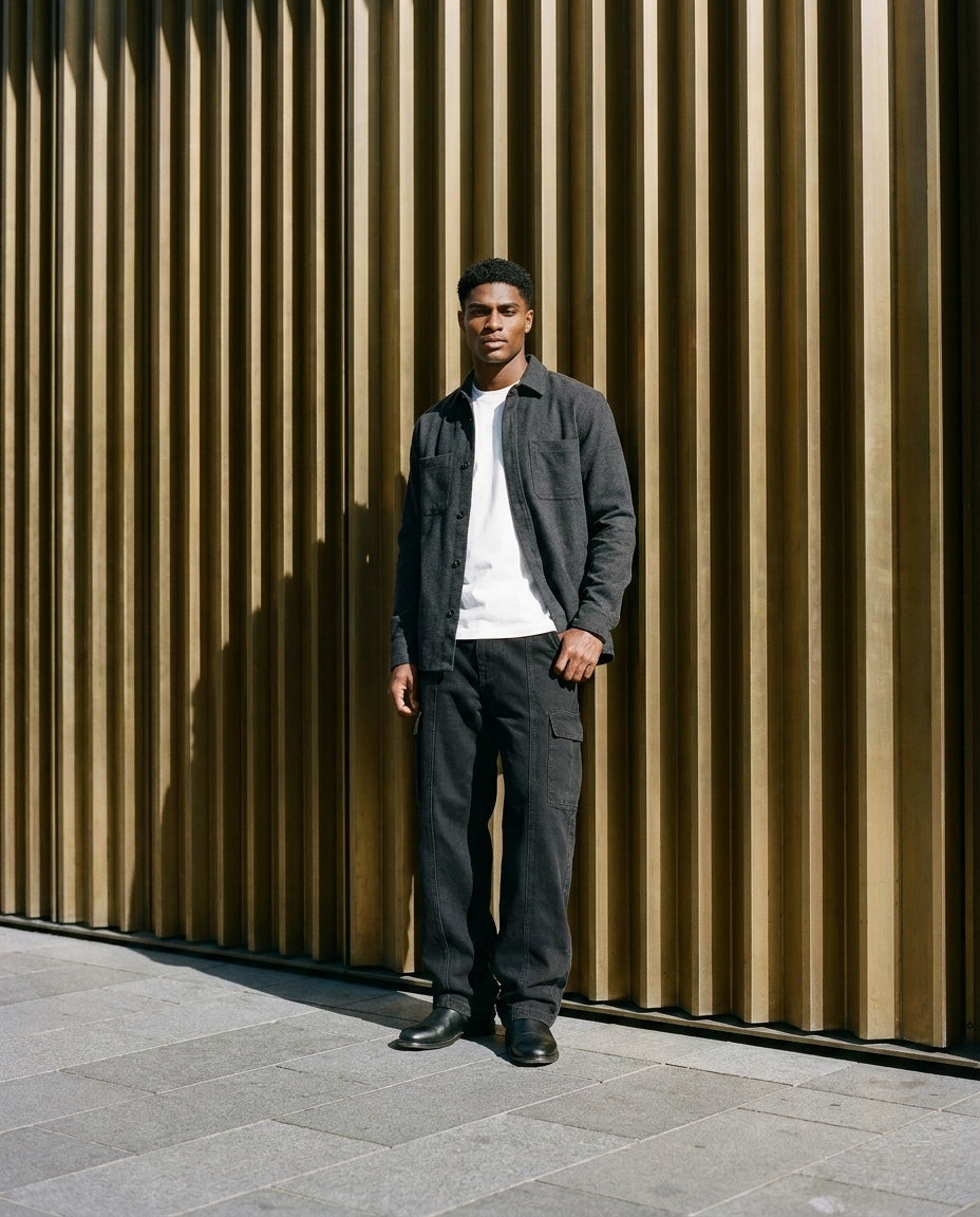JEAN OVERSIZE CARGO HOMME À COUPE AMPLE