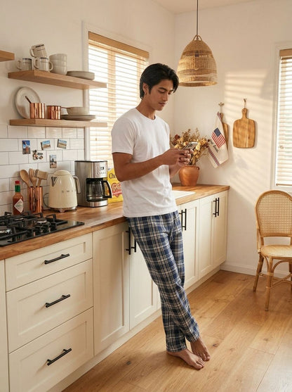 PANTALONS UNIQUES ET PACKS DE 3 PYJAMA CONFORTABLES POUR HOMME "SLOW HOURS"