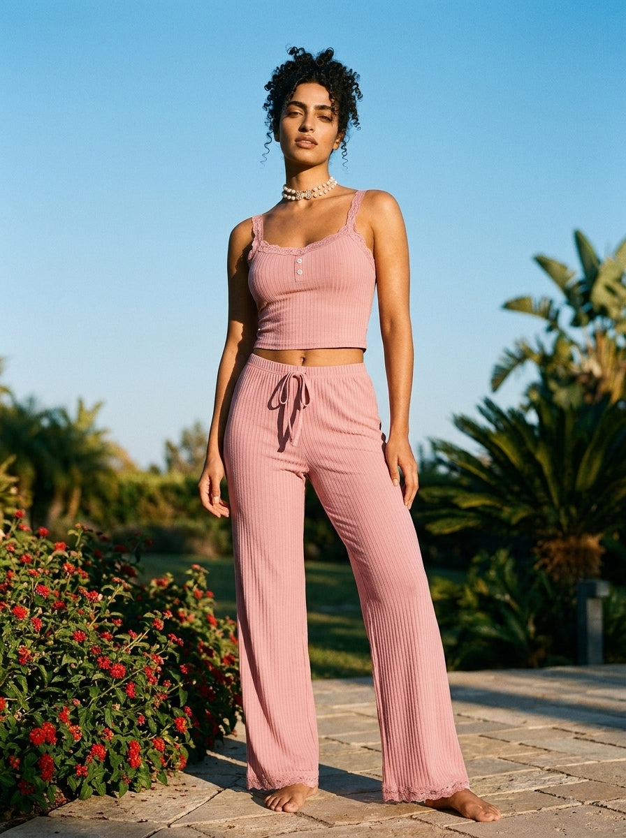ENSEMBLE PYJAMAS LÉGERS SPÉCIAL CONFORT POUR FEMMES  "COSY NIGHT" | Zylumn