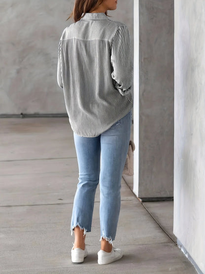 2026 Women Fashion Striped Shirt