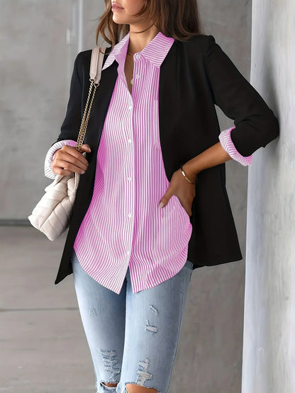 2026 Women Fashion Striped Shirt