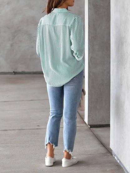 2026 Women Fashion Striped Shirt