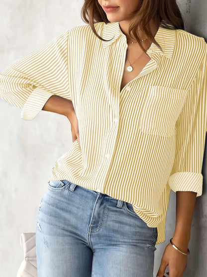 2026 Women Fashion Striped Shirt