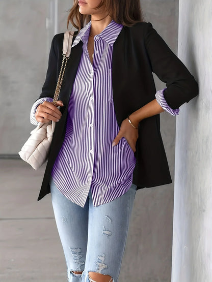 2026 Women Fashion Striped Shirt