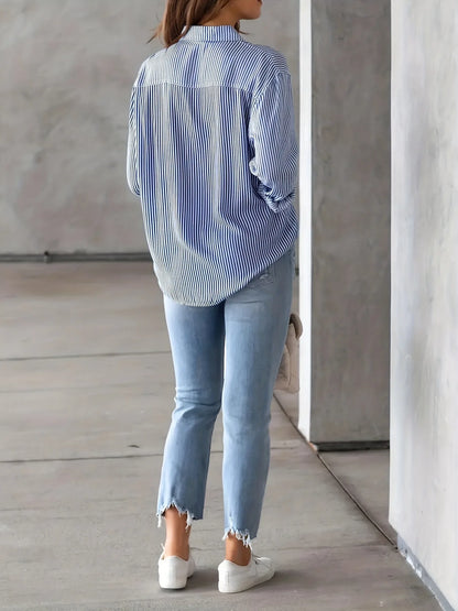 2026 Women Fashion Striped Shirt