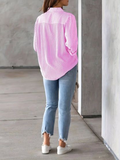2026 Women Fashion Striped Shirt