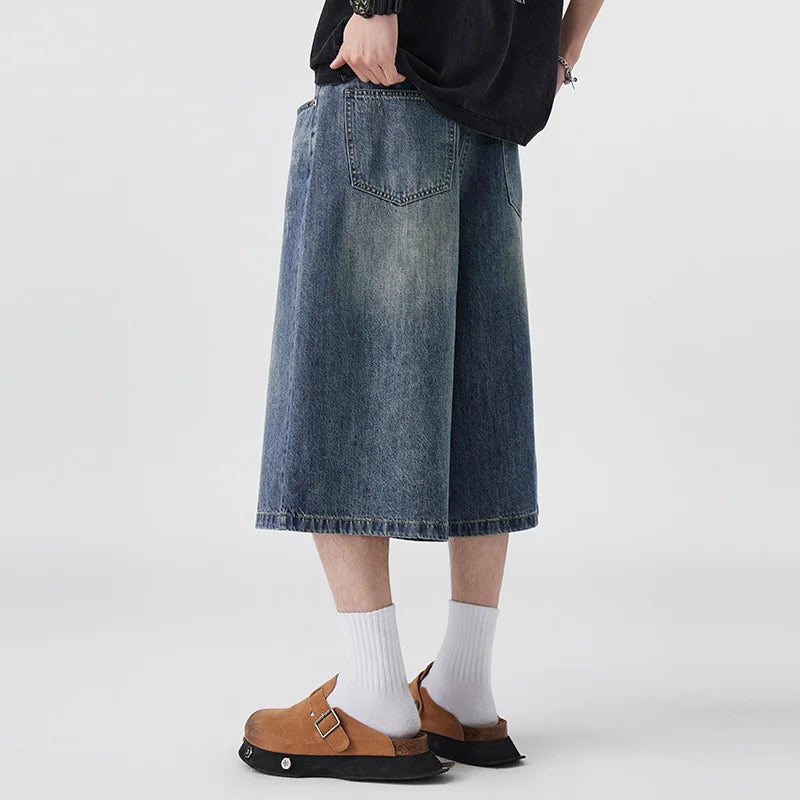 DENIM SHORT LONG EN COTON |ZYLUMN PARIS